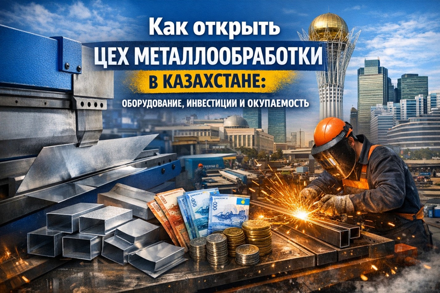 Как открыть цех металлообработки в Казахстане: оборудование, инвестиции и окупаемость